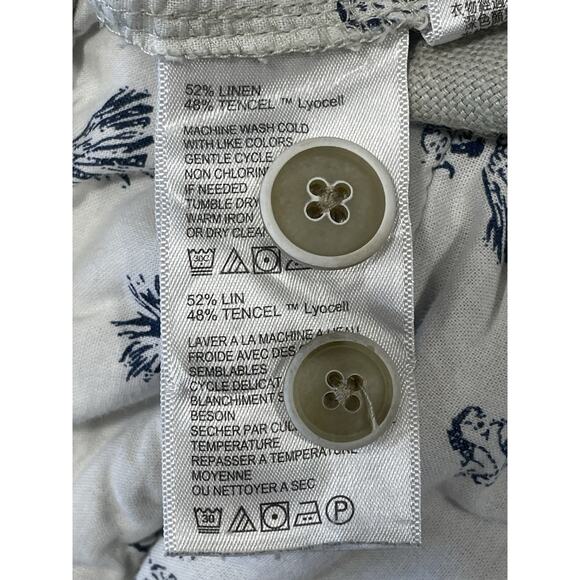 Tommy Bahama Men’s Sz XL Linen Blend Beach Shorts Beige Vacation Casual Wear - Picture 10 of 12